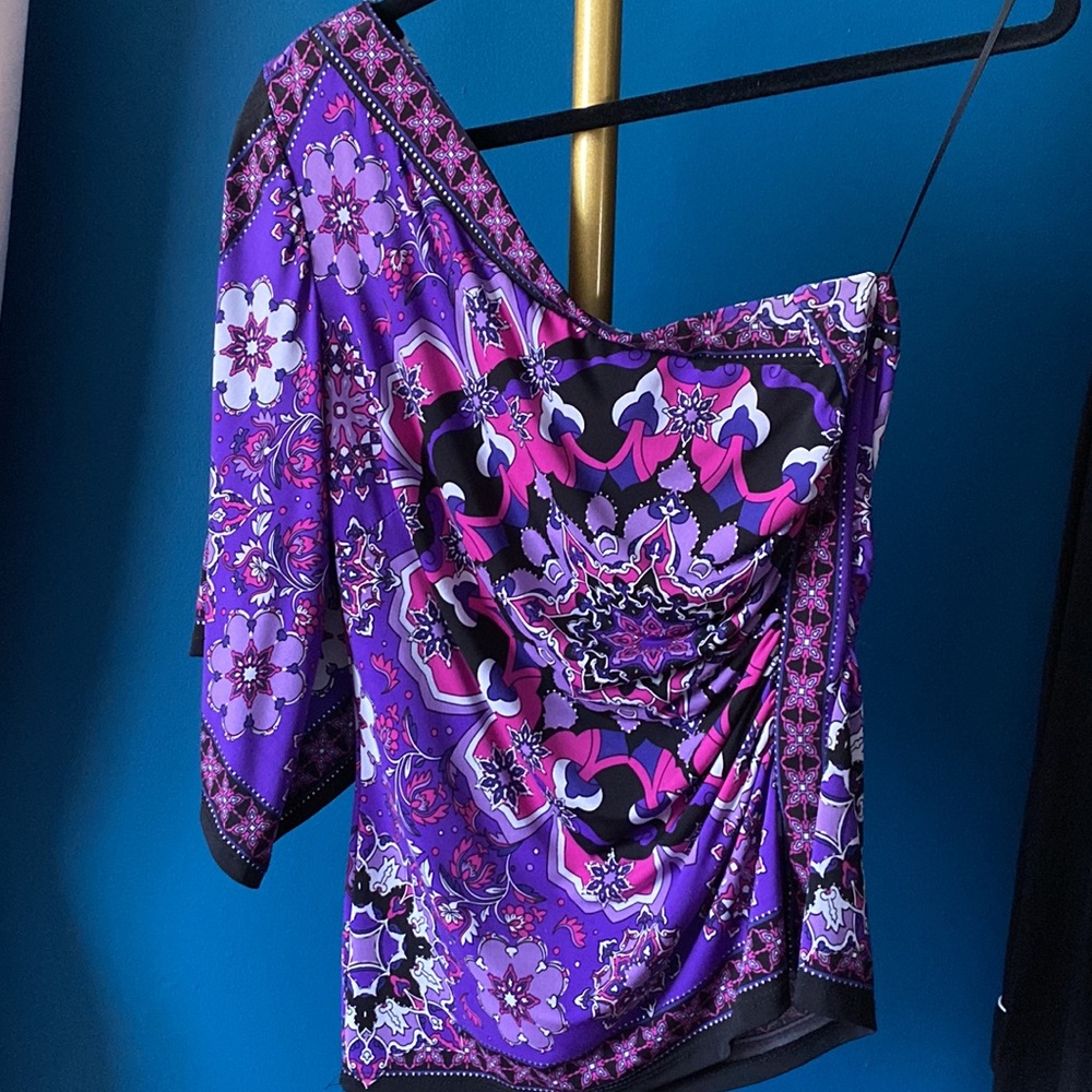 Cache one shoulder blouse - Picture 3 of 4